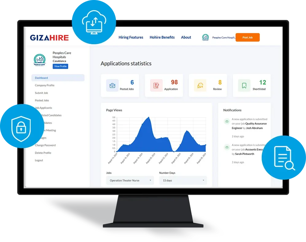 Gizahire ATS features